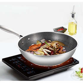 Mua chảo chống dính tổ ong 32cm 3 lớp inox bếp từ công nghệ khoan khắc chống dính Hàn quốc chịu cào xước bởi dụng cụ nấu ăn kim loại tại eMode