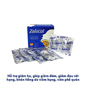 Viên ngậm thảo mộc Zalocol hỗ trợ giảm ho, giảm đờm hộp 5 vỉ x 4 viên
