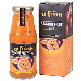 Sinh tố Chanh Dây nguyên chất Lafresh, Chai thủy tinh 350ml, Đặc sản Đà Lạt, ngon, dễ uống, vị thanh mát nhẹ nhàng, có lợi cho sức khỏe, nhanh chóng và tiện lợi