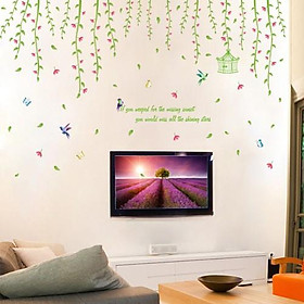 Decal dán tường dàn hoa leo XL8260