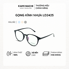 Gọng kính nhựa dáng tròn KAMI NACHI phong cách tự do LD2425