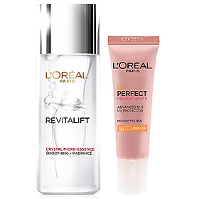 Bộ Dưỡng Da Căng Mướt Ban Ngày L'Oreal Paris Micro Essence 65ml