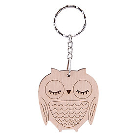 Móc Khóa Gỗ - Cú