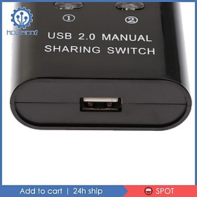 USB Manual Sharing Switch, 2 Ports HUB KVM Swtiches For PC Scanner Printer