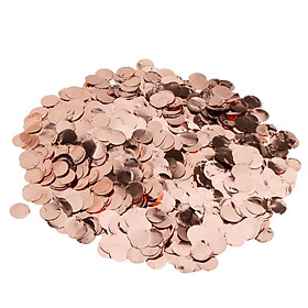 10-12pack Rose Gold Metalic Foil Sparkling Round Table Confetti Scatter Wedding