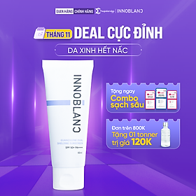 Kem Chống Nắng Vật Lý – Hóa Học Kết Hợp, Dưỡng Ẩm & Chống Oxy Hóa | Innoblanc – Guaiazulene Dual Shielding Sunscreen 60g |