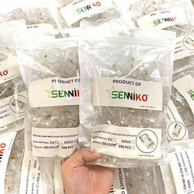 Mua Hạt Mạng Cat5 Chân Đồng Senniko - Túi 100 Hạt - Hàng Nhập Khẩu