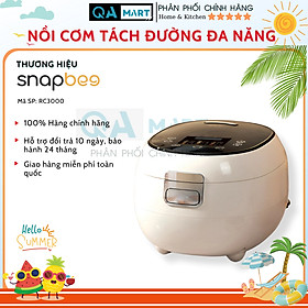 Mua Nồi cơm tách đường đa năng Snapbee RC3000 - 2 lòng nồi inox chống dính tiện lợi  chống bám bẩn - Hàng chính hãng