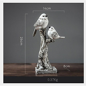Tượng decor đôi chim trang trí nội thất