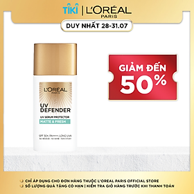 Kem chống nắng mịn nhẹ bảo vệ da chống lão hóa L’Oreal Paris UV Defender 50ml