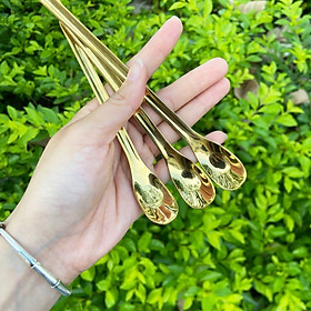 Mua Combo 3 muỗng thìa Inox 304 siêu dày dùng để uống cafe  trà  ăn kem  bánh ngọt phong cách thời trang sang trọng