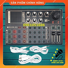 Mua Sound Card Livestream K300 – Thu âm  Karaoke Livestream FB  Bigo live hỗ trợ tốt các dòng mic 5v | Anh Kyo