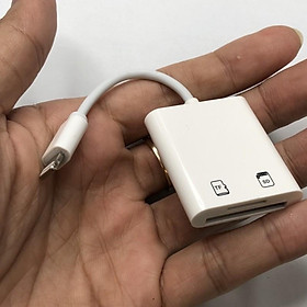 Mua Đầu đọc thẻ nhớ OTG dành cho Iphone ipad  kết nối bàn phím  chuột xem ảnh  video từ thẻ nhớ trên ios Earldom OT47 - Hàng chính hãng