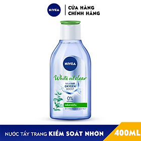 [Mua 1 tặng 1] Nước tẩy trang NIVEA kiểm soát nhờn White Oil Clear Micellar Water (400ml) - 84212 - Tặng Sữa Rửa Mặt Pearl White 50gr