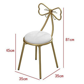 Mua Ghế nơ chân sắt   đôn ghế bàn trang điểm