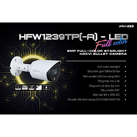 Mua Camera HDCVI 2MP Full Color DAHUA DH-HAC-HFW1239TP-A-LED-S2- hàng chính hãng