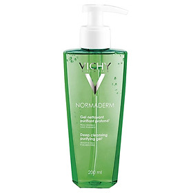 Gel Rửa Mặt Ngăn Ngừa Mụn Vichy Normaderm Deep Cleansing Purifying Gel 200ml - 100553345