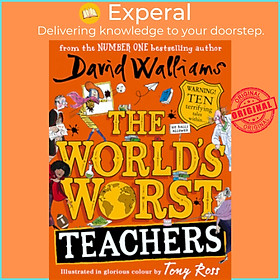 Sách - The World's Worst Teachers by David Walliams (UK edition, hardcover)