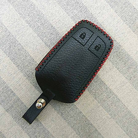 Bao da chìa smartkey dành cho xe hơi Isuzu Mu-X Màu đen