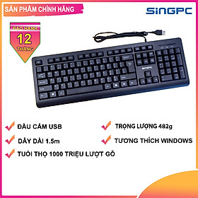 Mua Bàn phím có dây SingPC KB-196 Hàng chính hãng