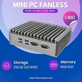 Mua Máy tính công nghiệp – Máy chủ Server – Mini PC Fanless – Intel NUC CPU Alder Lake N100 gen 12th 3.4GHz (Hàng chính hãng)