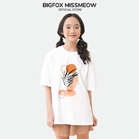 [12-15 Tuổi BF ] Đồ Bộ Bé Gái Miss Meow, Set Bộ Cho Bé Size Đại, Dáng Rộng, Trễ Vai, Hình in Trừu Tượng, Chất Cotton Thun