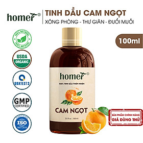 Tinh Dầu Thơm Phòng Đuổi Muỗi 100ML HOMER Sả Chanh/ Quế/ Oải hương/ Bưởi/ Cam/ Hoa Lài/ Quýt/ Tràm Huế/ Hoa Hồng/ Lavender/ Ngọc Lan Tây/ Tràm Trà/ Sả Java/ Trà Xanh/ Cà Phê/ Chanh