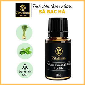 Tinh dầu Sả Bạc Hà ZitaHima dung tích 10ml - Tinh dầu thiên nhiên nhập khẩu - Tinh dầu xông hơi