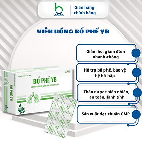 Viên Uống Bổ Phế YB Hỗ Trợ Giảm Ho, Giảm Đờm, Bổ Phế Hiệu Quả - 30 viên - Hộp 30 Viên