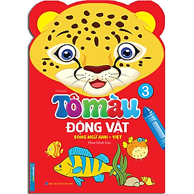 Sách Tô Màu Động Vật - Song Ngữ Anh-Việt