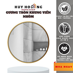 Mua Gương soi hình tròn khung viền nhôm GLSMIRROR F11C80