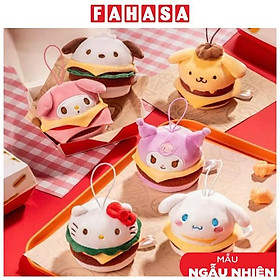 Móc Khóa Thú Bông Túi Mù Sanrio Characters - Burger Series - ToTy MP06 (Sản Phẩm Bên Trong Là Ngẫu Nhiên)
