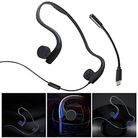 Bone Conduction Wired Headset Voice Control Headphones for Running Outdoor Sport