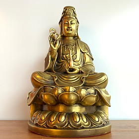 Mua Tương Quan Âm Bằng Đồng Thau Cao 30cm
