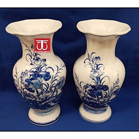 Mua ĐÔI LỌ HOA VẼ SEN (CAO 26CM)