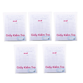 Bộ 5 Giấy kiểm tra Điểm 10 TP-GKT04 5 ô ly vuông