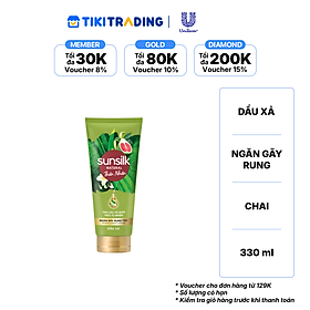 SUNSILK Dầu Xả Ngăn Gãy Rụng Tóc (Xanh) 330ml