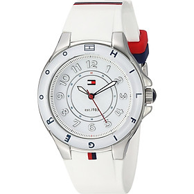 Tommy Hilfiger Women's 1781271 Stainless Steel Watch with White Silicone Band