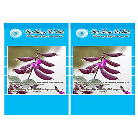 Bộ 2 Gói Hạt Giống Đậu Ván Tím (Lablab purpureus) 10h