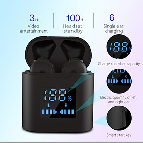 Wireless Headphones BT Headsets MIC Sport Wireless Earphone LED Display In-ear Sports Headphone