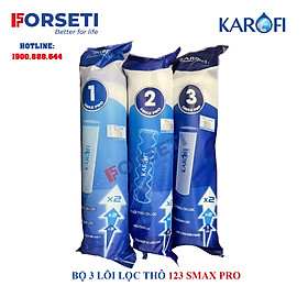 Bộ lõi lọc Smax Pro Karofi 123 gấp đôi công suất và tuổi thọ - Hàng chính hãng 100