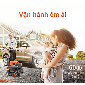 Máy xịt rửa xe cao áp tăng áp lực nước xịt siêu khỏe 206719