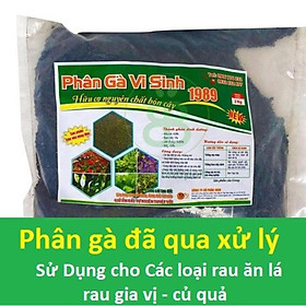 Phân gà vi sinh - hữu cơ nguyên chất bón cho cây túi 2kg