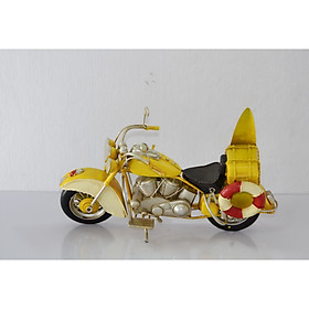 Mô hình xe Mô tô cổ Châu Âu/ Motorcycle Metal Vintage Decoration Handmade (1904D-1323)