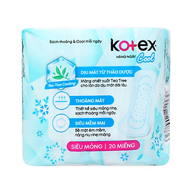 Hình ảnh ComBo 2 Gói BĂNG VỆ SINH Kotex hàng ngày cool - Gói 20 Miếng - HSD luôn mới