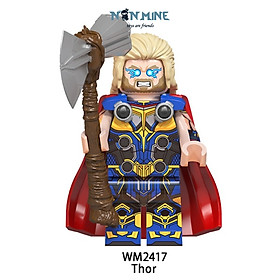 Minifigures Thor Mavel Xếp Hình Lắp Ráp Nhân Vật Phim Truyện Love And Thunder Tình Yêu Và Sấm Sét WM2417 Bản Đặc Biệt