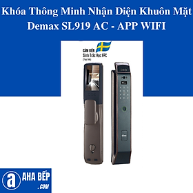 Khóa Thông Minh Nhận Diện Khuôn Mặt Demax SL919 AC - APP WIFI. Hàng Chính Hãng