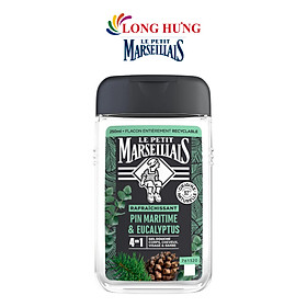 Gel tắm 92% hữu cơ Le Petit Marseillais 4 in 1 (250ml) - Hàng chính hãng