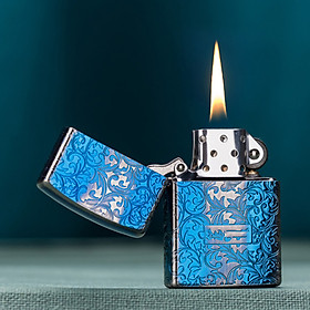 Mua Vỏ Hột Quẹt Bật Lửa Hộp Quẹt Xăng Đá Zorro Z92021 Họa Tiết Hoa Văn Màu Sắc Nổi Bật - Dùng Xăng Bấc Đá Cao Cấp