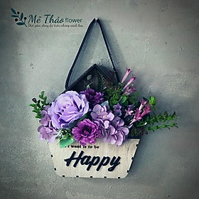 Mua Hộp Hoa Treo Tường Chất Liệu Cao Cấp Trang Trí Nhà Cửa  Decor Phòng Khách Chất Liệu Lụa Cao Cấp Mê Thảo Flower